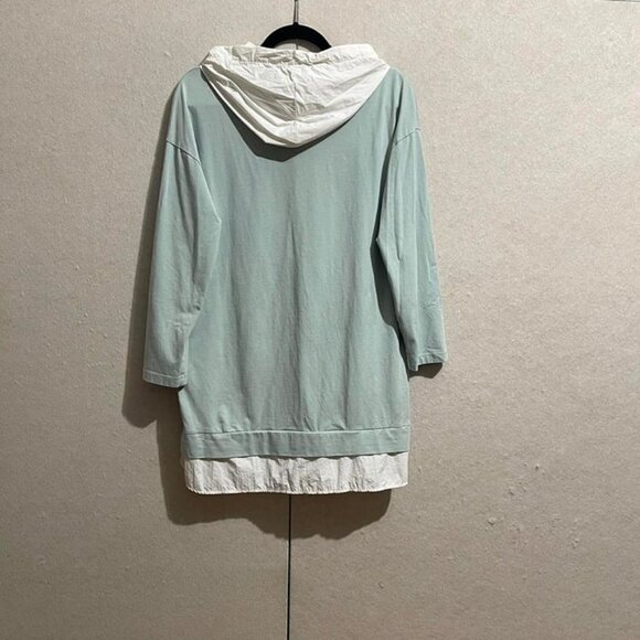 Women’s long hoodie shirt tunic Size M oversized - Picture 3 of 8